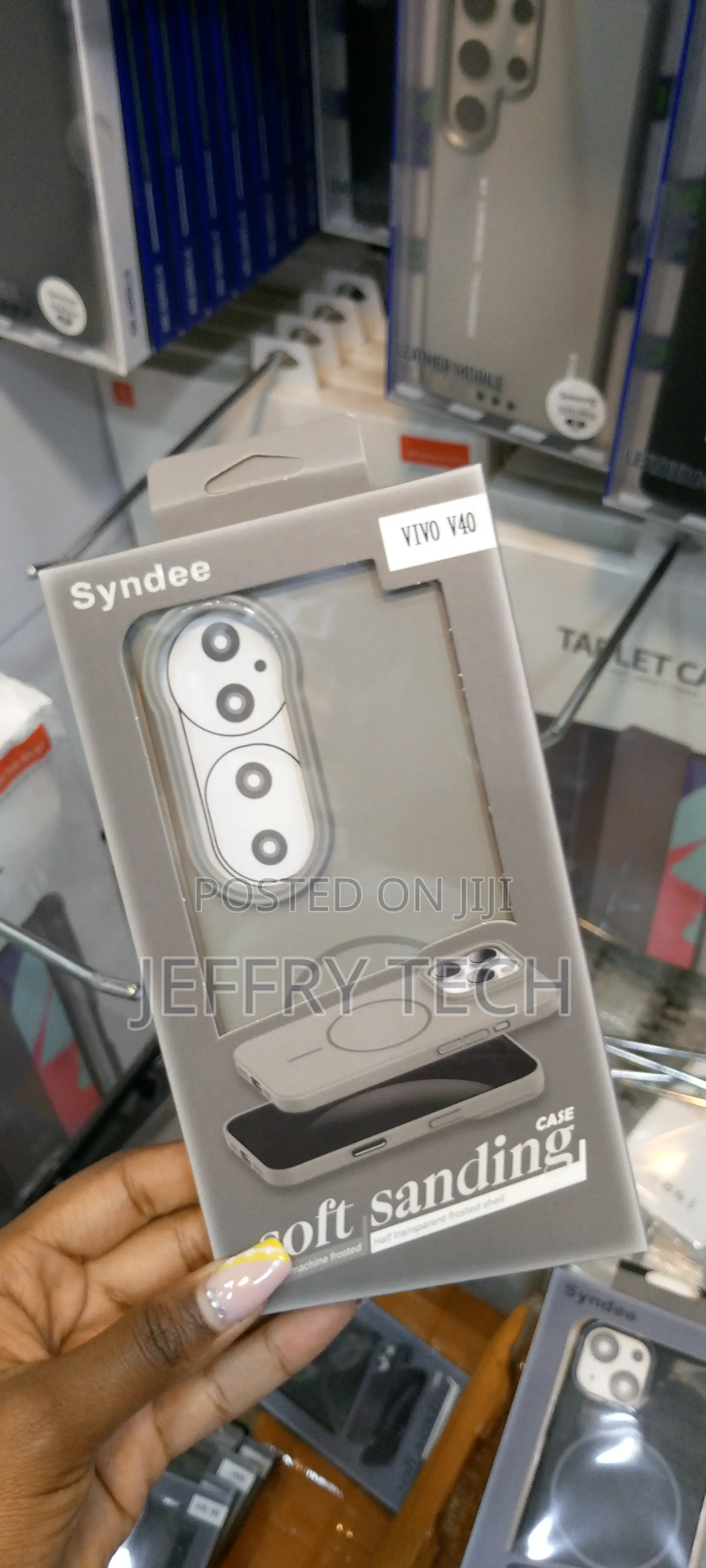 Vivo V40 Syndee Slim Magsafe Soft Sanding Gray Case
