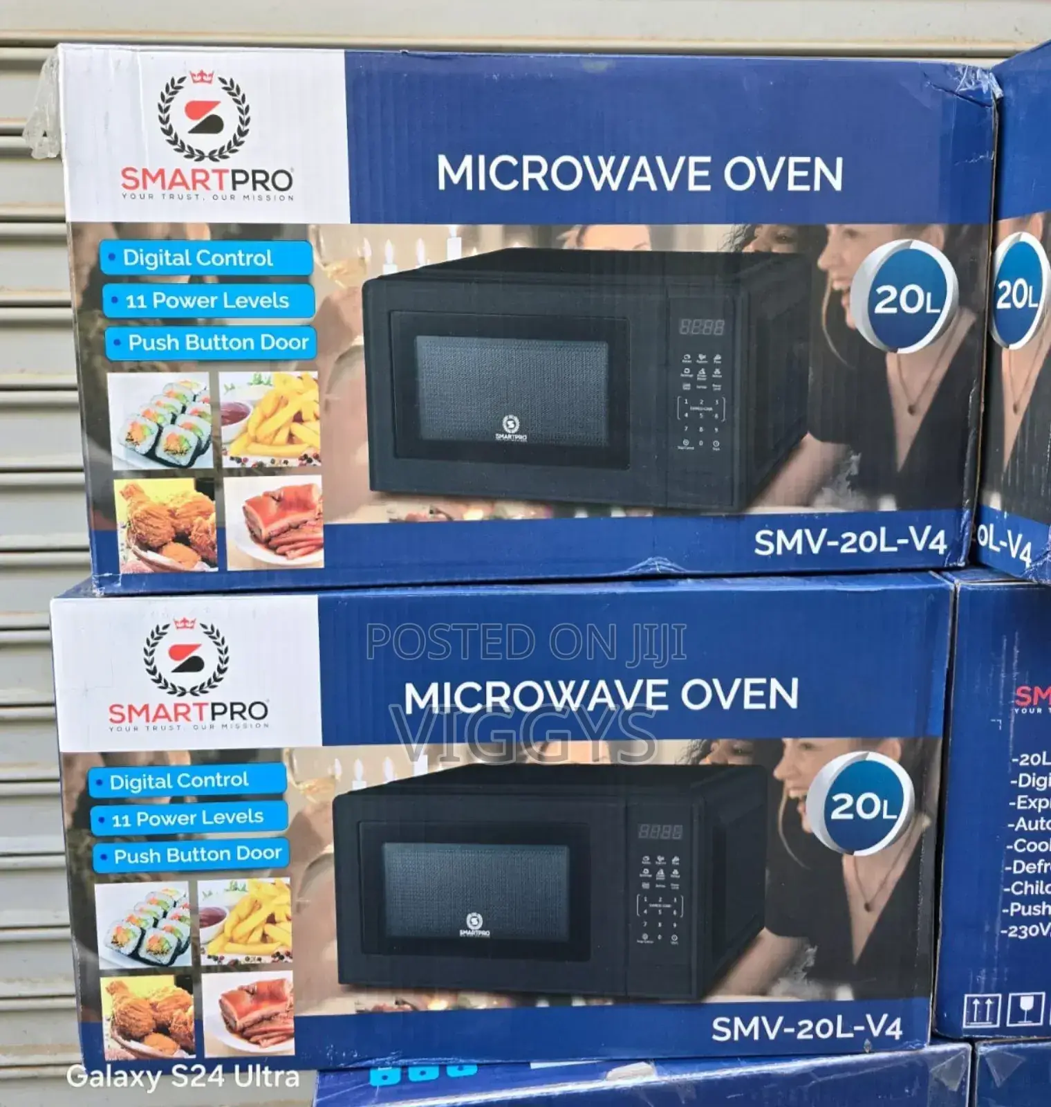 20 Litres Smart Pro Digital Black Microwave Available.