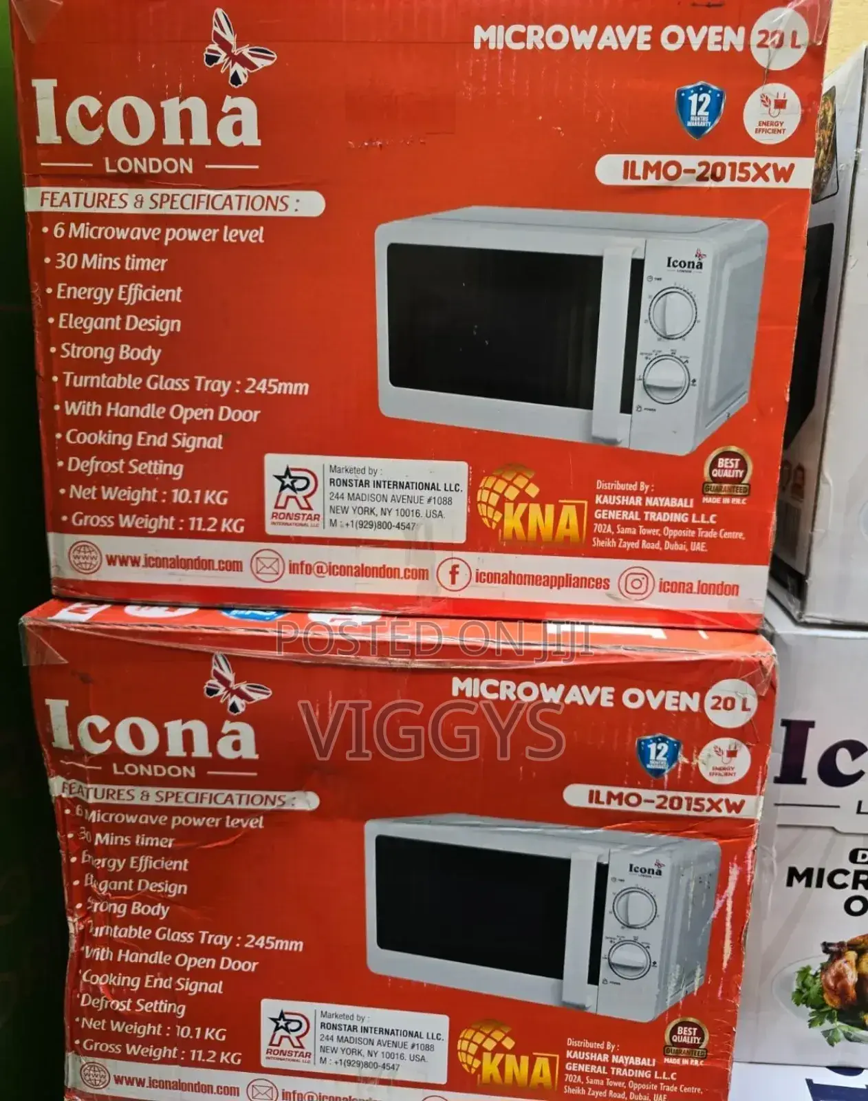 20 Litres Icona Manual Microwave