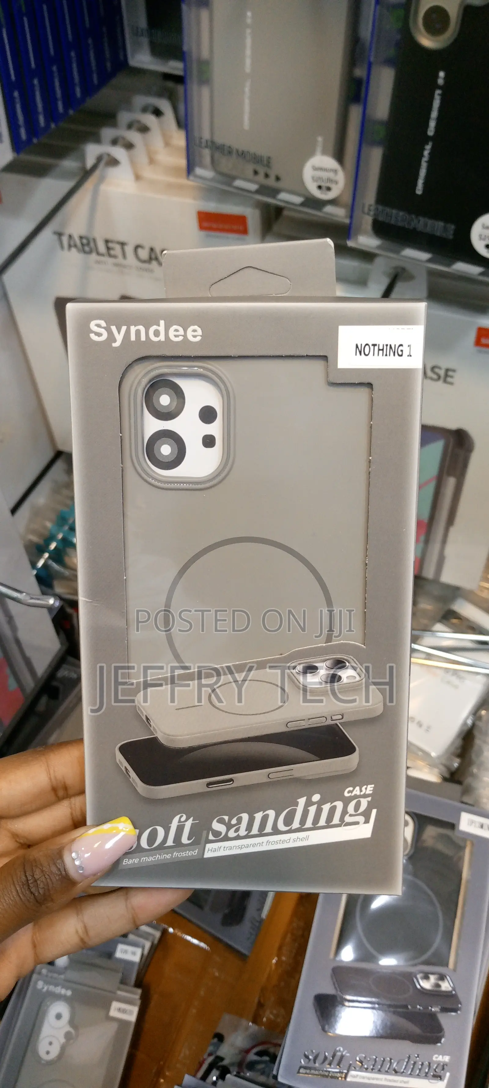 Nothing Phone 1 Syndee Soft Sanding Magsafe Slim Case-Gray