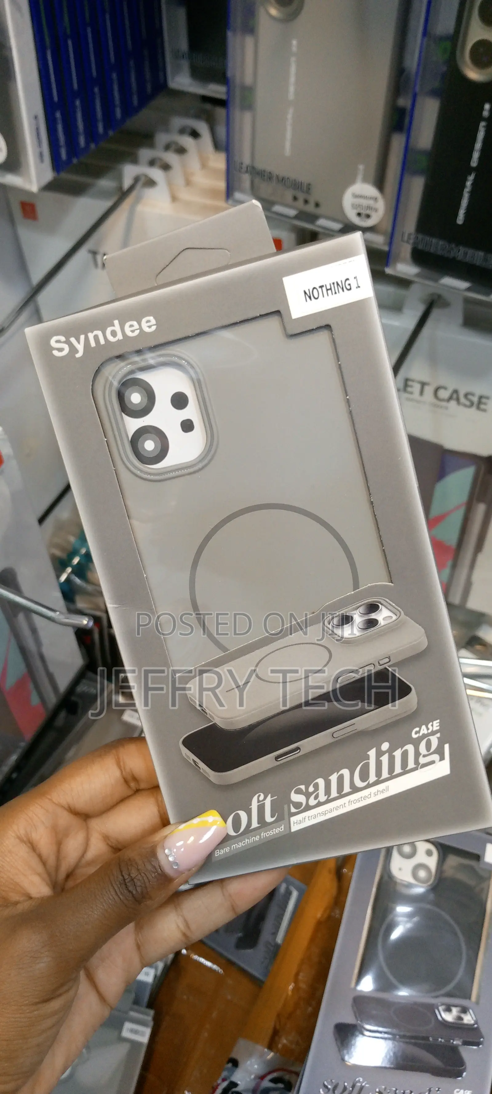 Nothing Phone 1 Syndee Soft Sanding Magsafe Slim Case-Gray