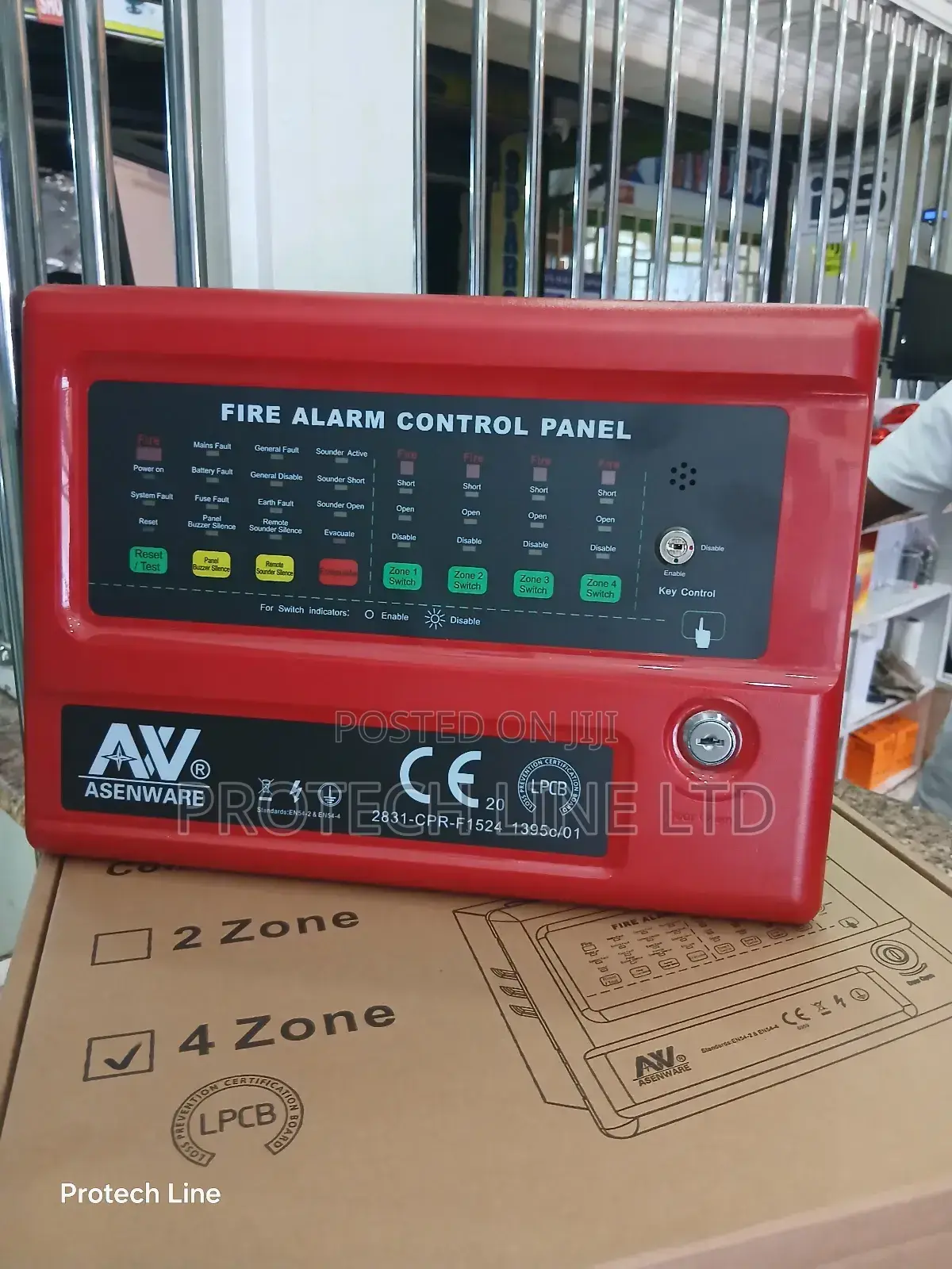 4 Zone Asenware Fire Alarm Panel