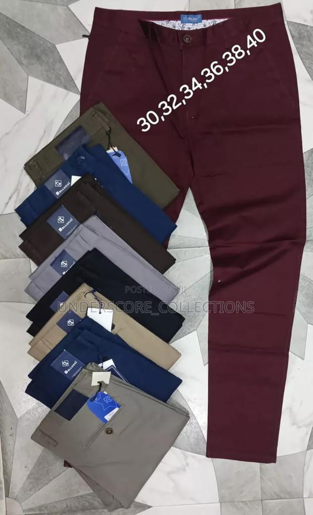 Heavy Material Men's Khaki Trousers