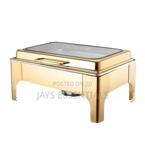 9 Litres Gold Hydraulic Chaffing Dish - thumbnail 2