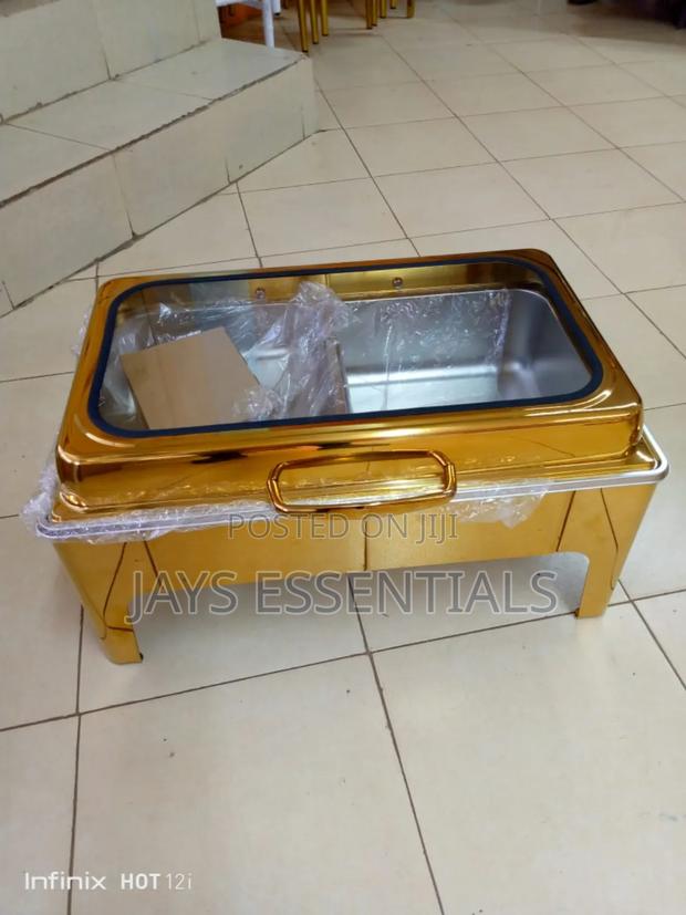 9 Litres Gold Hydraulic Chaffing Dish - thumbnail 4