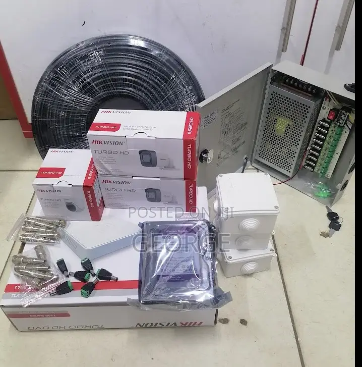 The Latest- Hikvision 3 CCTV Cameras 1080p/ 2mp Complete Kit