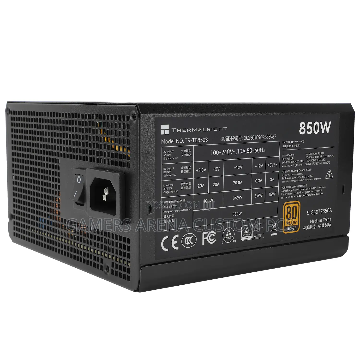 Thermalright Tb850s 850 Watts Atx 3.0 Pcie Gen5 Power Supply
