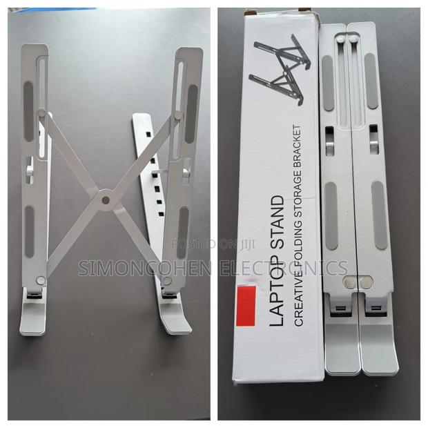 Creative Metallic Foldable Laptop Stand - main view