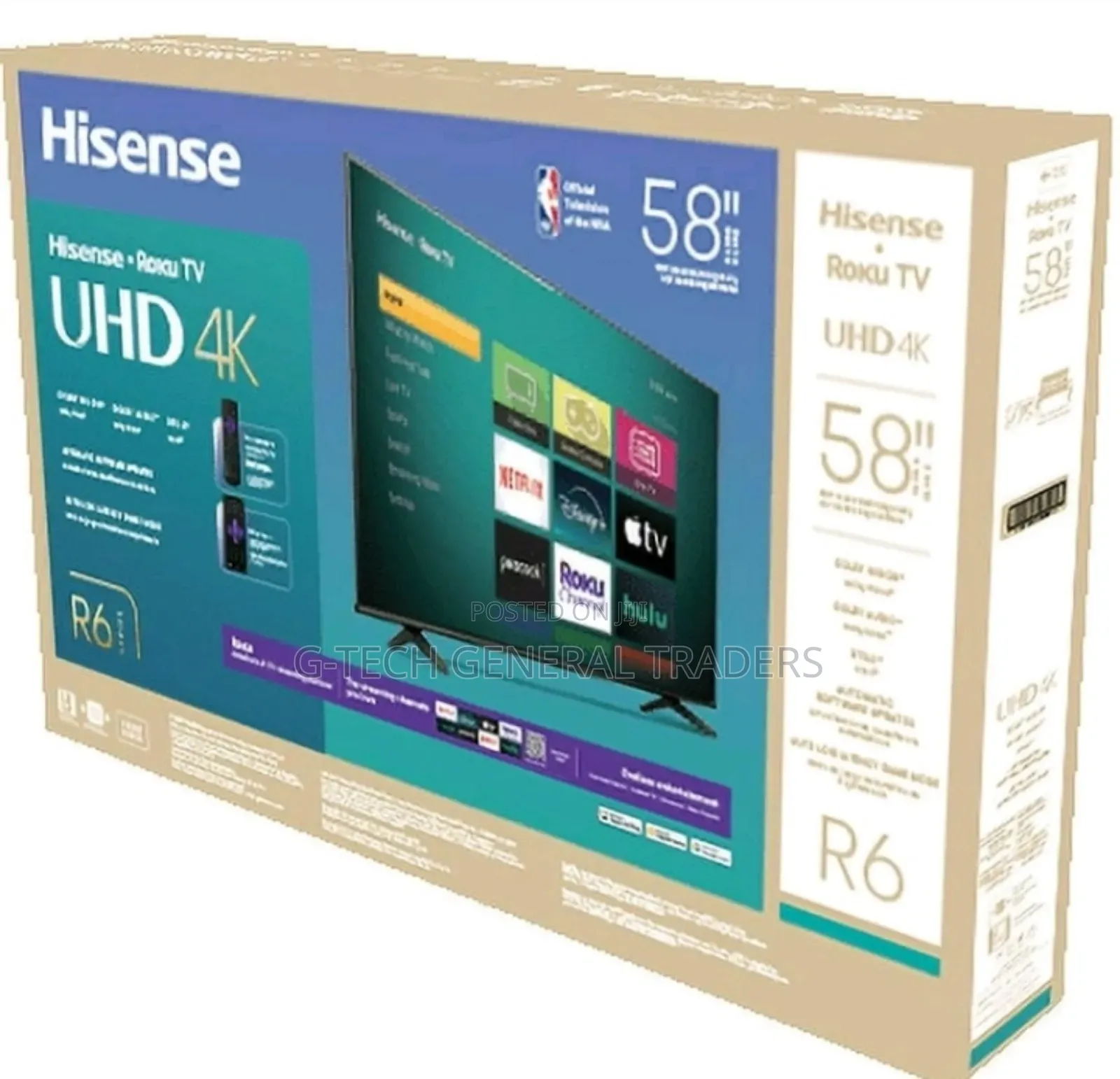 Hisense 58inch Smart Vidaa, Youtube, Netflix Uhd Tv