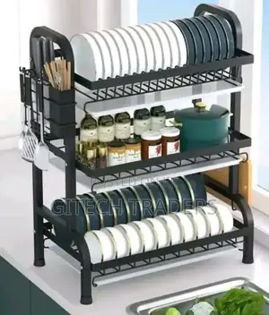 *3 Tier High Quality Carbon Steel Dish Rack