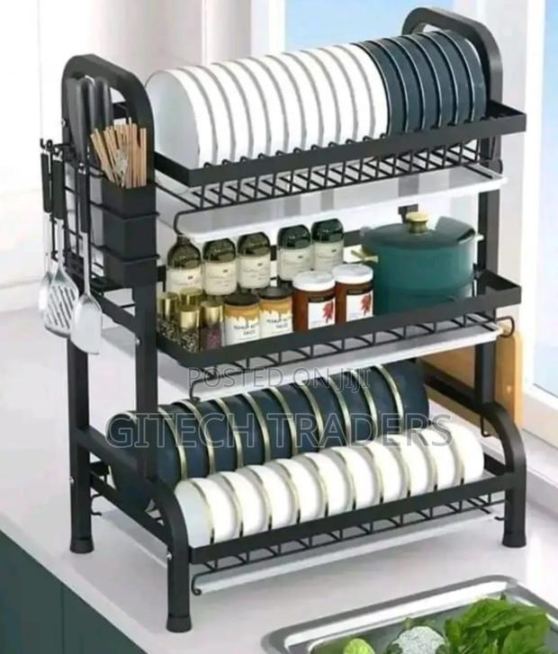 *3 Tier High Quality Carbon Steel Dish Rack