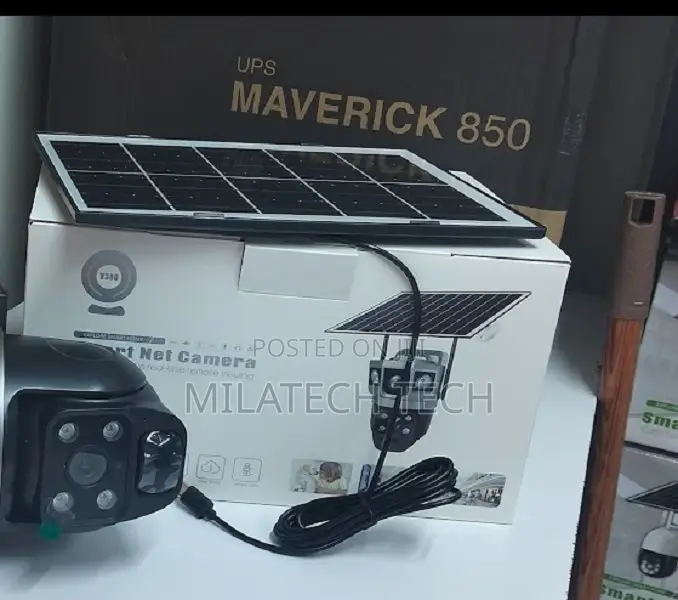 V380 Dual Lens Solar PTZ Camera With Audio 4g