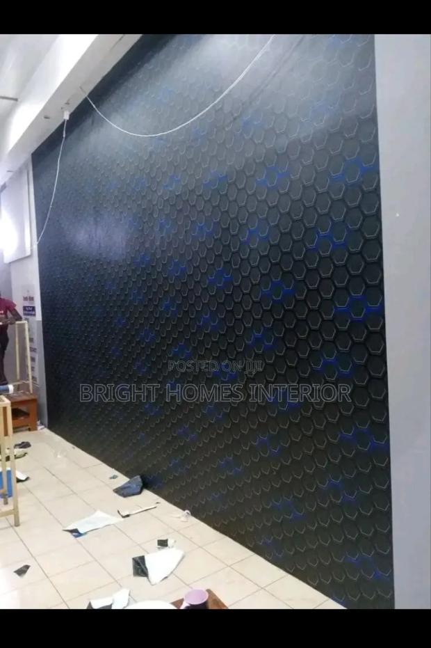 3d Wallpaper Available Blue 3d Reflective Wallpaper - main view