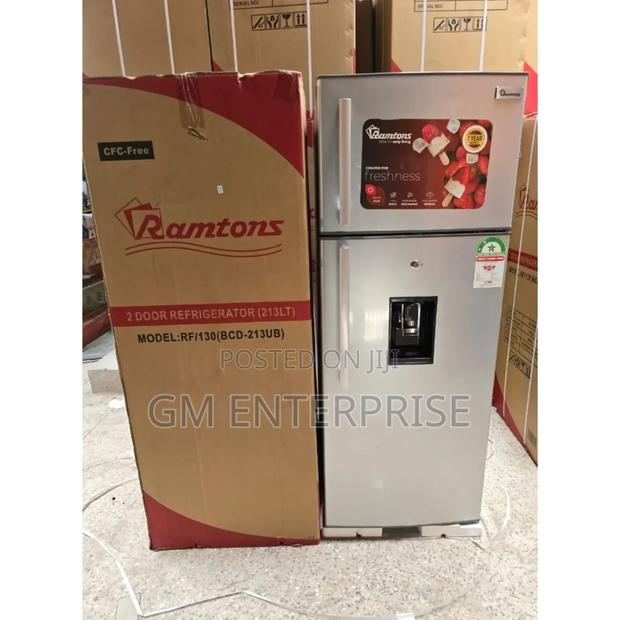 Ramtons 213 Large Capacity Double Door Fridge With Handle - main view