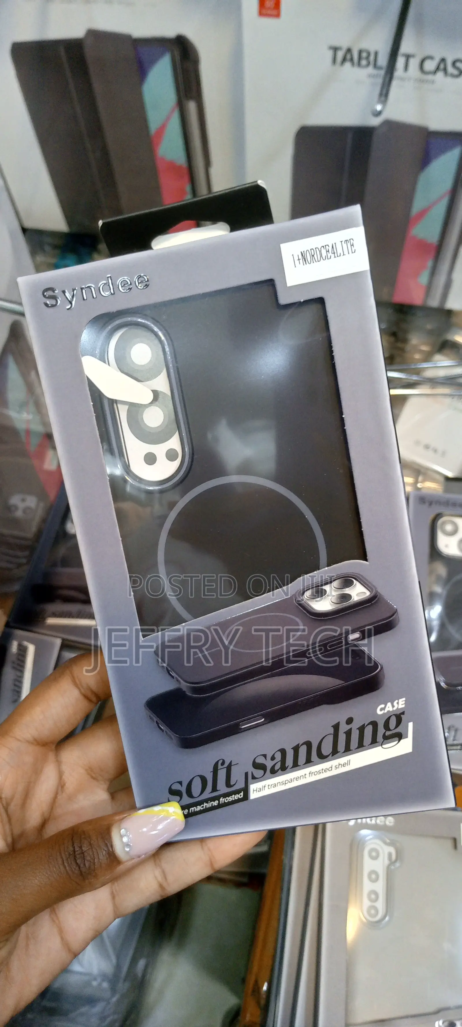 Oneplus Nord Ce4lite Syndee Soft Sanding Magsafe Case-Black