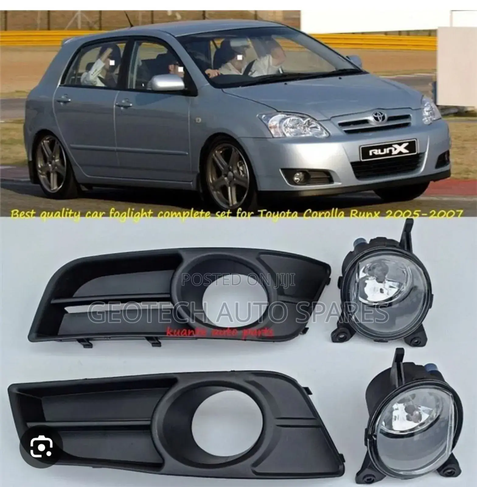 Toyota Runx Foglight and Covers