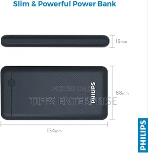 Philips 10000mah Ultra Compact Power Bank (Blue)