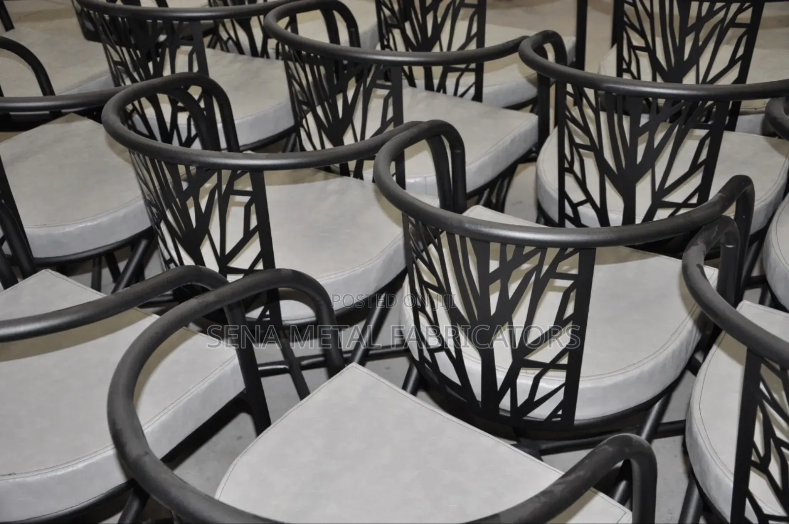 Patterned Chairs With Laser-Cut Designs for Hotel's.