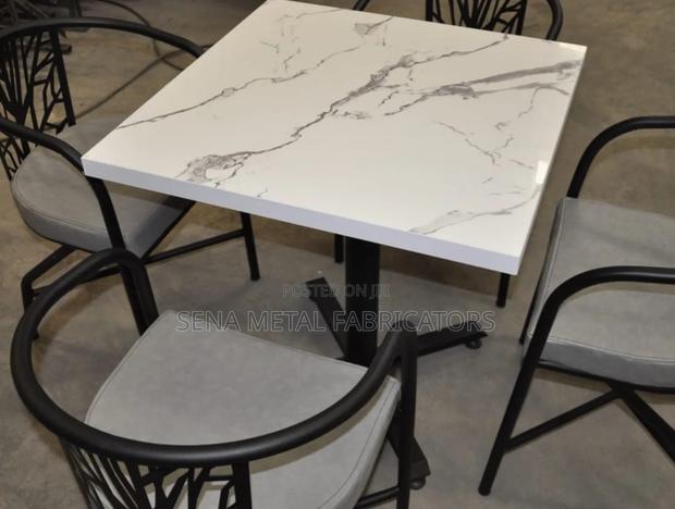 Restaurant Dining Set With Powder-Coating Finish. - main view