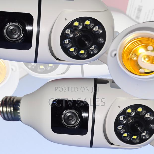 Dual Lens Camera PTZ Nanny Camera Bulb V360pro Bulb