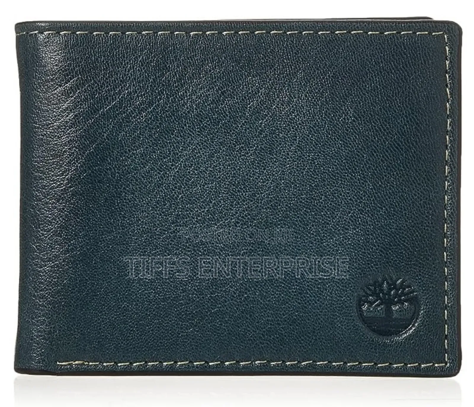Timberland Men’S Leather Wallet – Navy (Fine Break)