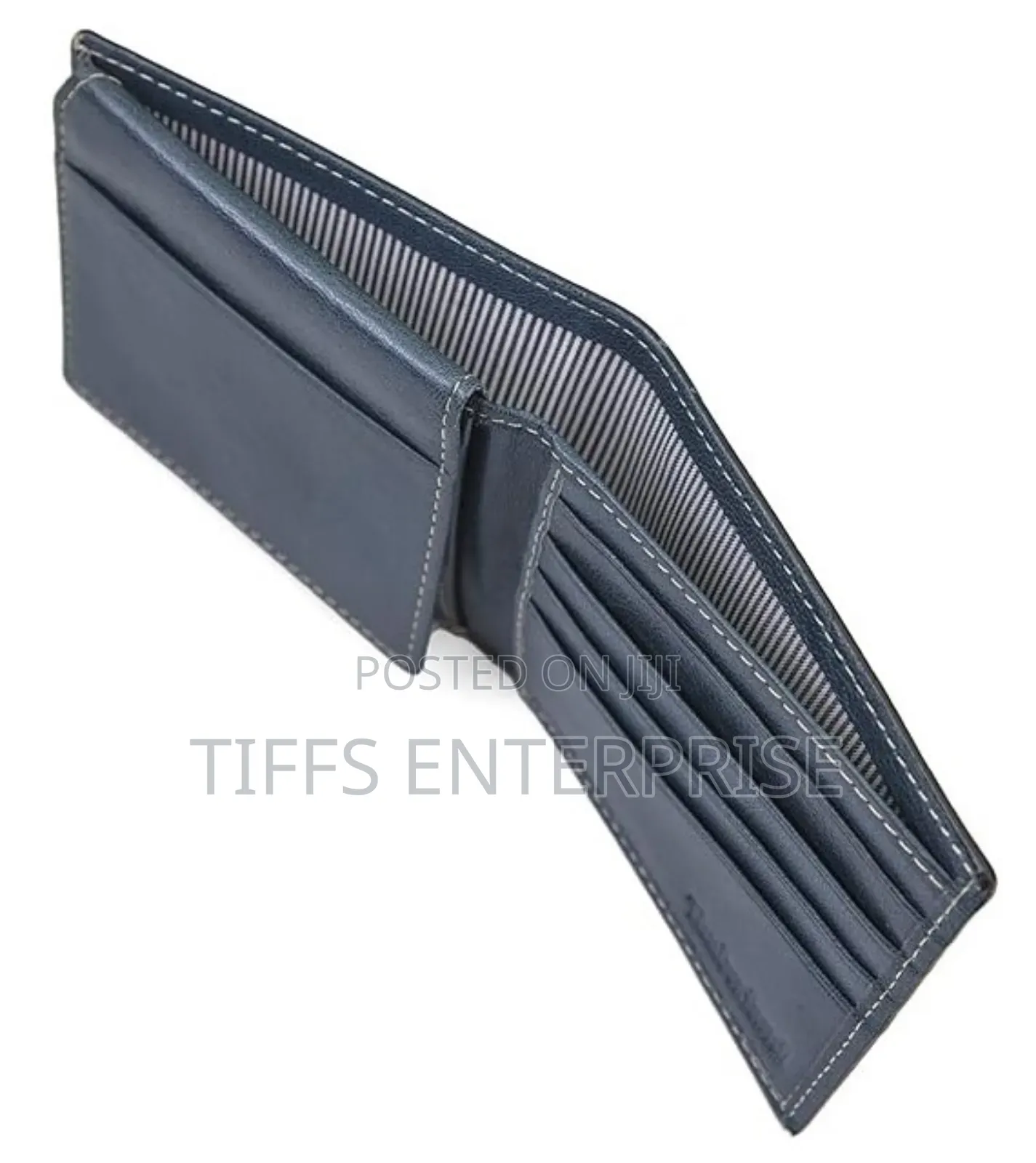Timberland Men’S Leather Wallet – Navy (Fine Break)
