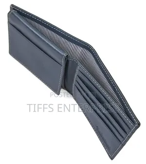 Timberland Men’S Leather Wallet – Navy (Fine Break)