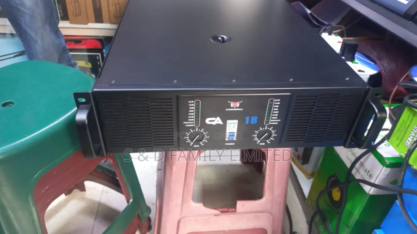 Audiobull Ca 18 Power Amplifier With Circuit Breaker