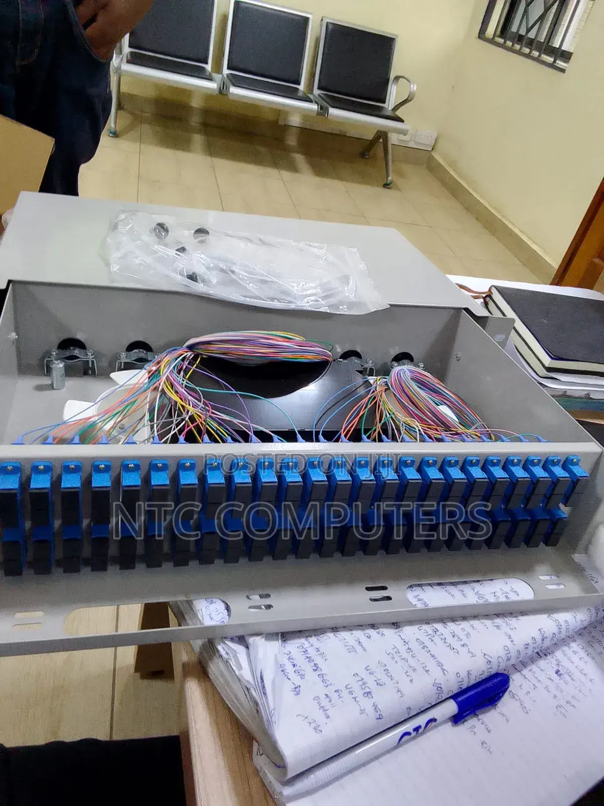 Fiber Optic 96 Core Fully Loaded With Lc Connecters.