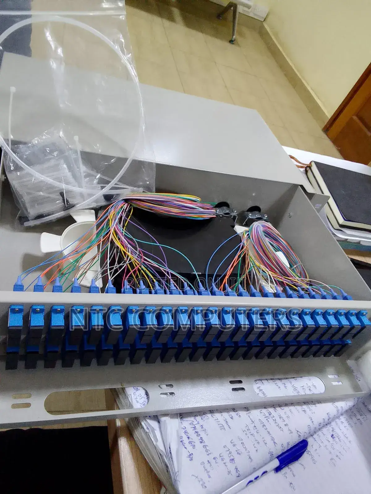 Fiber Optic 96 Core Fully Loaded With Lc Connecters.