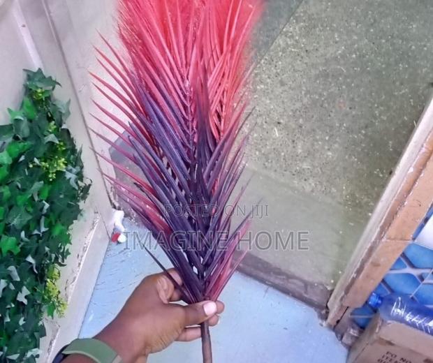 Pink Feather Artificial Flowers Decor