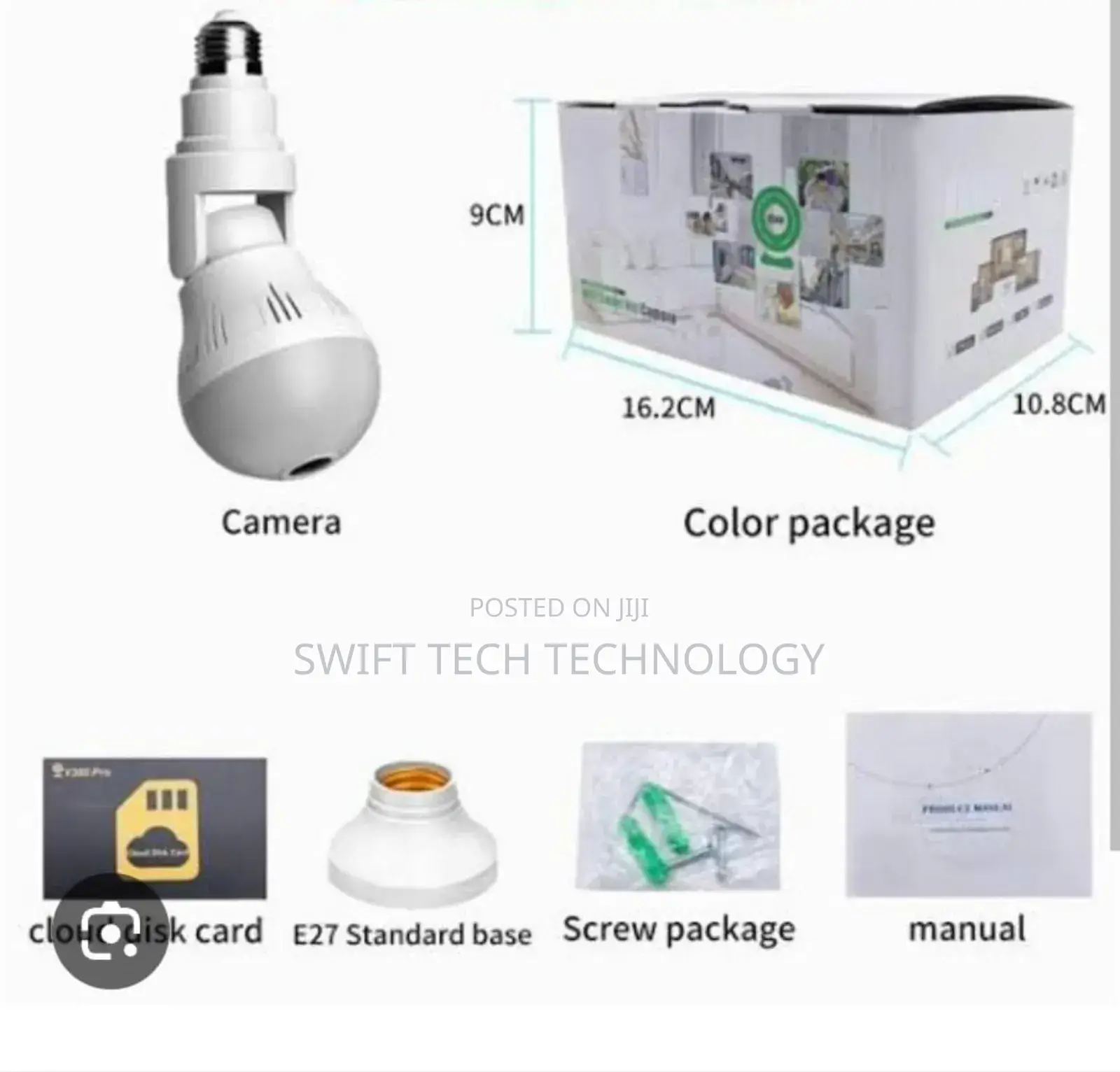 Panoramic Nanny Bulb Camera Wireless