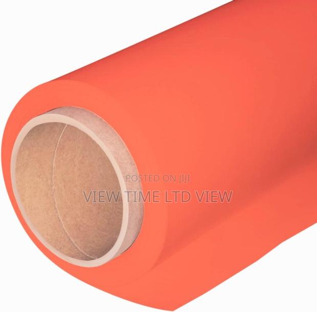 Orange Seamless Photography Background Backdrop 2.7 X 10m