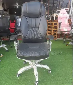Office Chairs: High Back Leather Generic Staff Room Chair