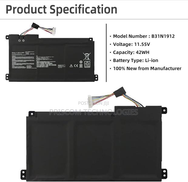 Asus Original E410m Laptop Battery - thumbnail 2