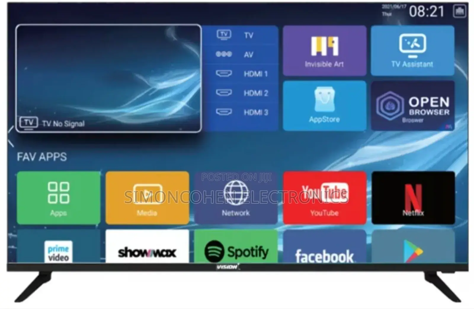 Vision Plus 43 Inch Smart Android Tv