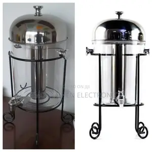 8l Black Metal Frame Juice Dispenser