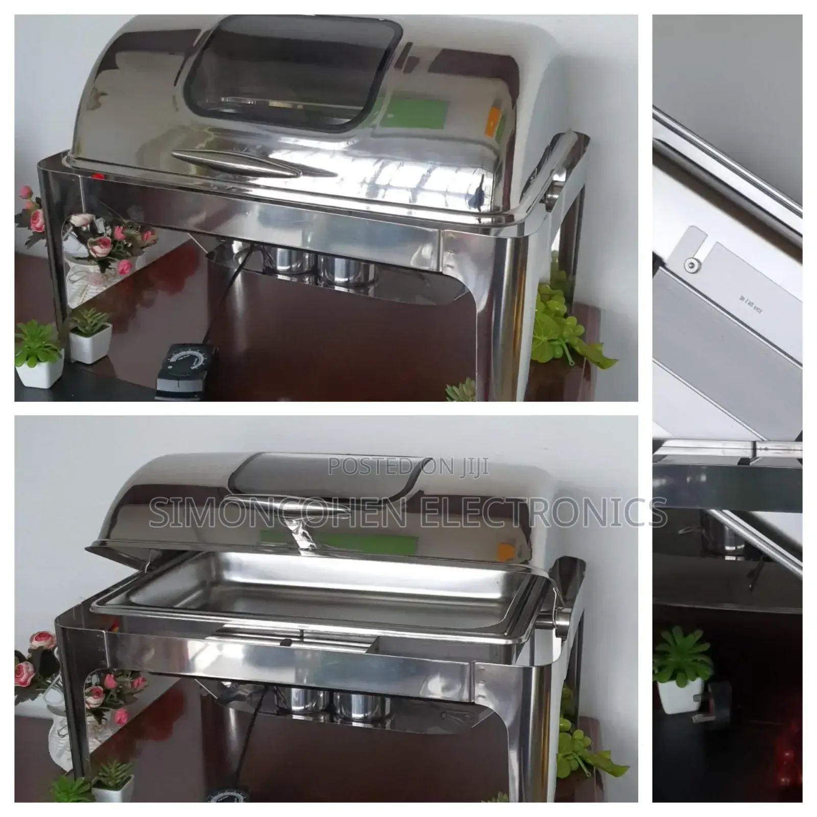 Heavy Stainless Steel Chaffing Dish With Flip Dome Cover