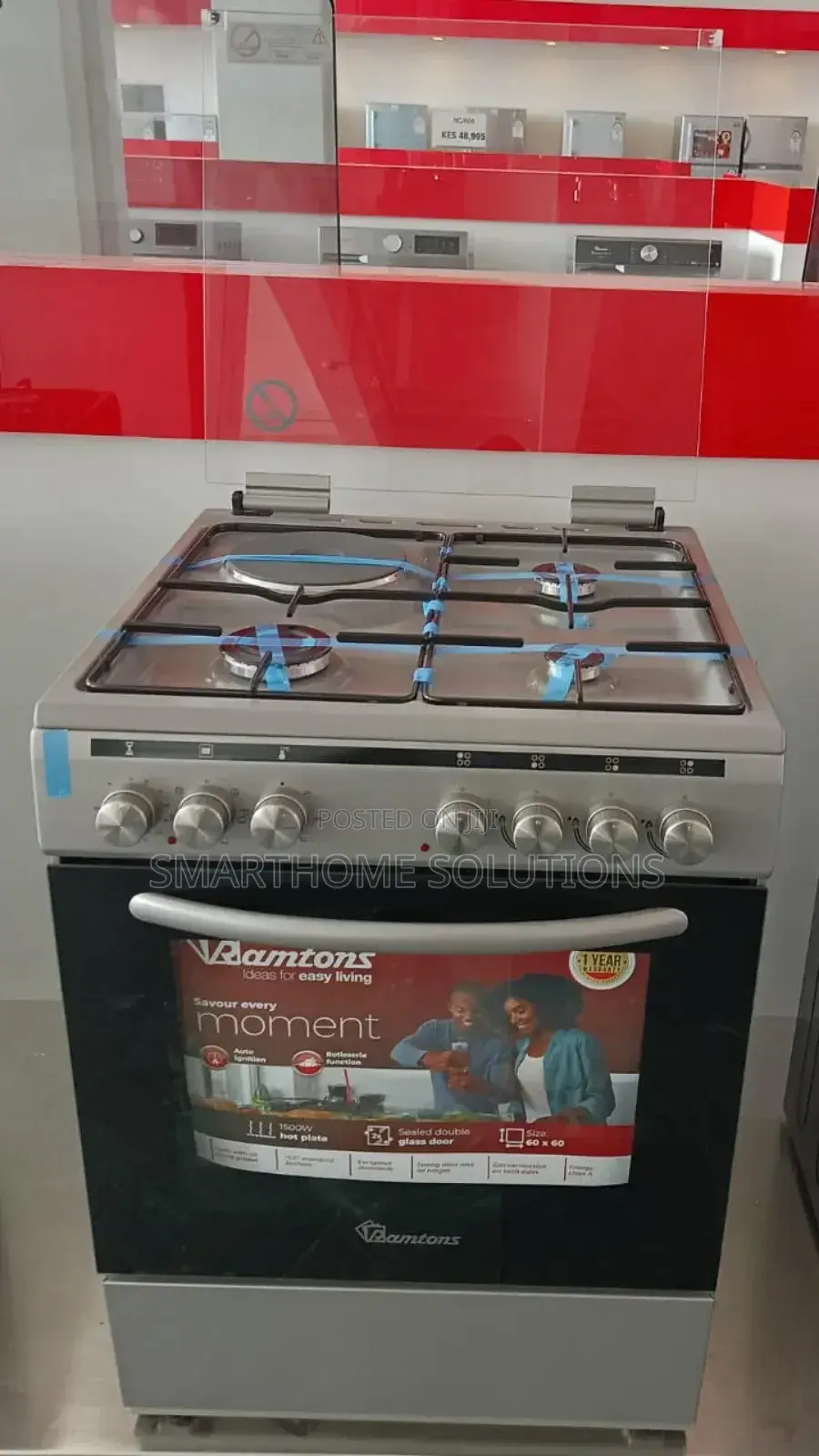 Ramtons Staineless 3+1 Standing 60*60 Cm Cooker