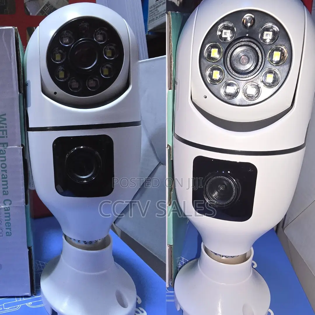 2mp+2mp V360 Bulb Wireless Wi-Fi, Indoor Camera Dual Lens