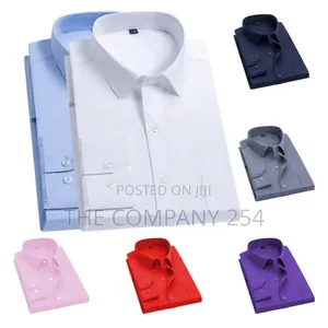 Quality Slim Feet Men Official Long-Sleeved Color Shirts