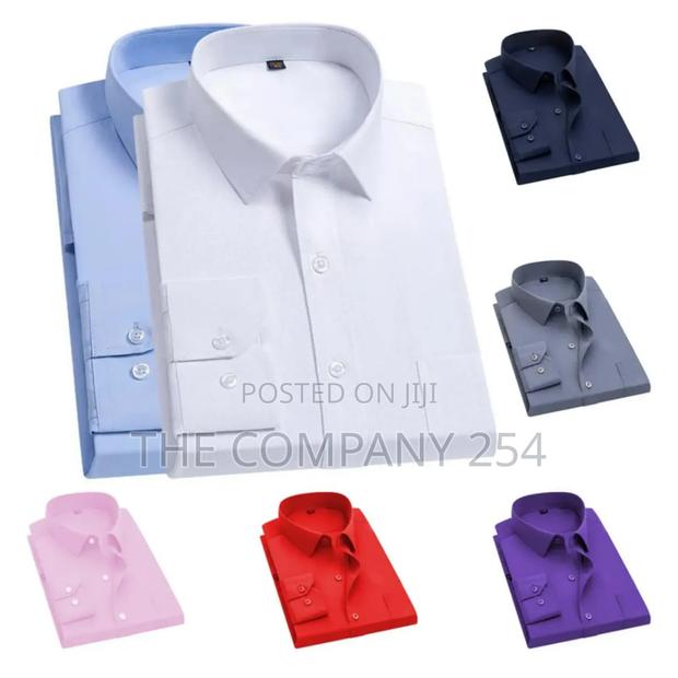 Quality Slim Feet Men Official Long-Sleeved Color Shirts