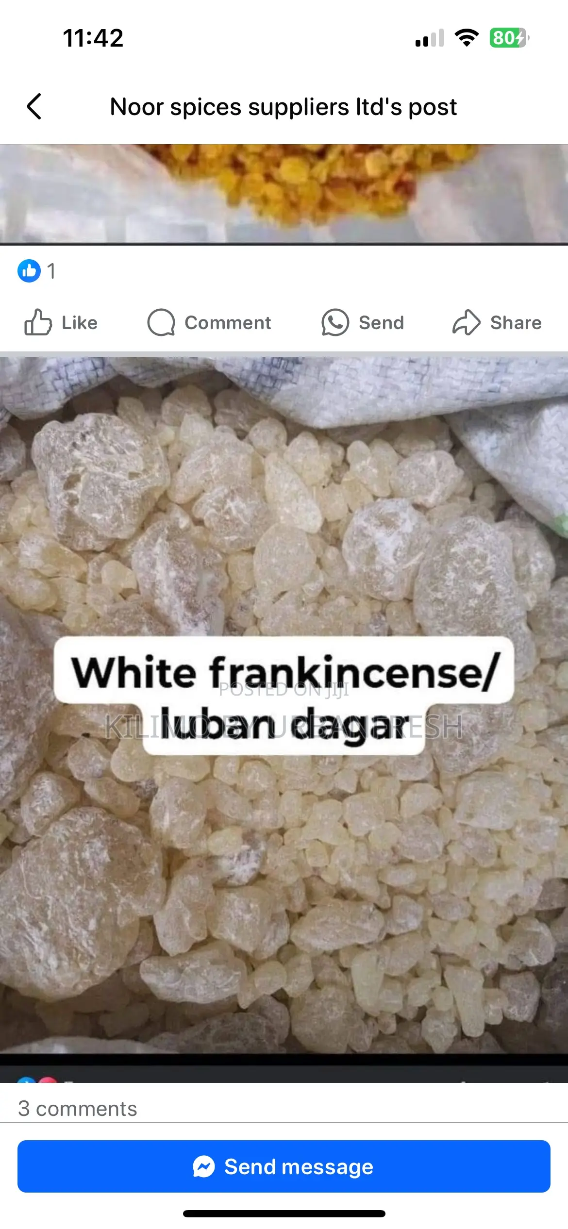 White Frankincense. 100g