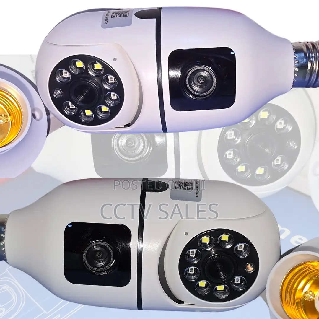 Wifi CCTV Nanny Bulb Shape Camera 360,° Fixed Wide Lens