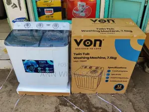 Good Working *Von 7.5 Twin Tub Washing Machine
