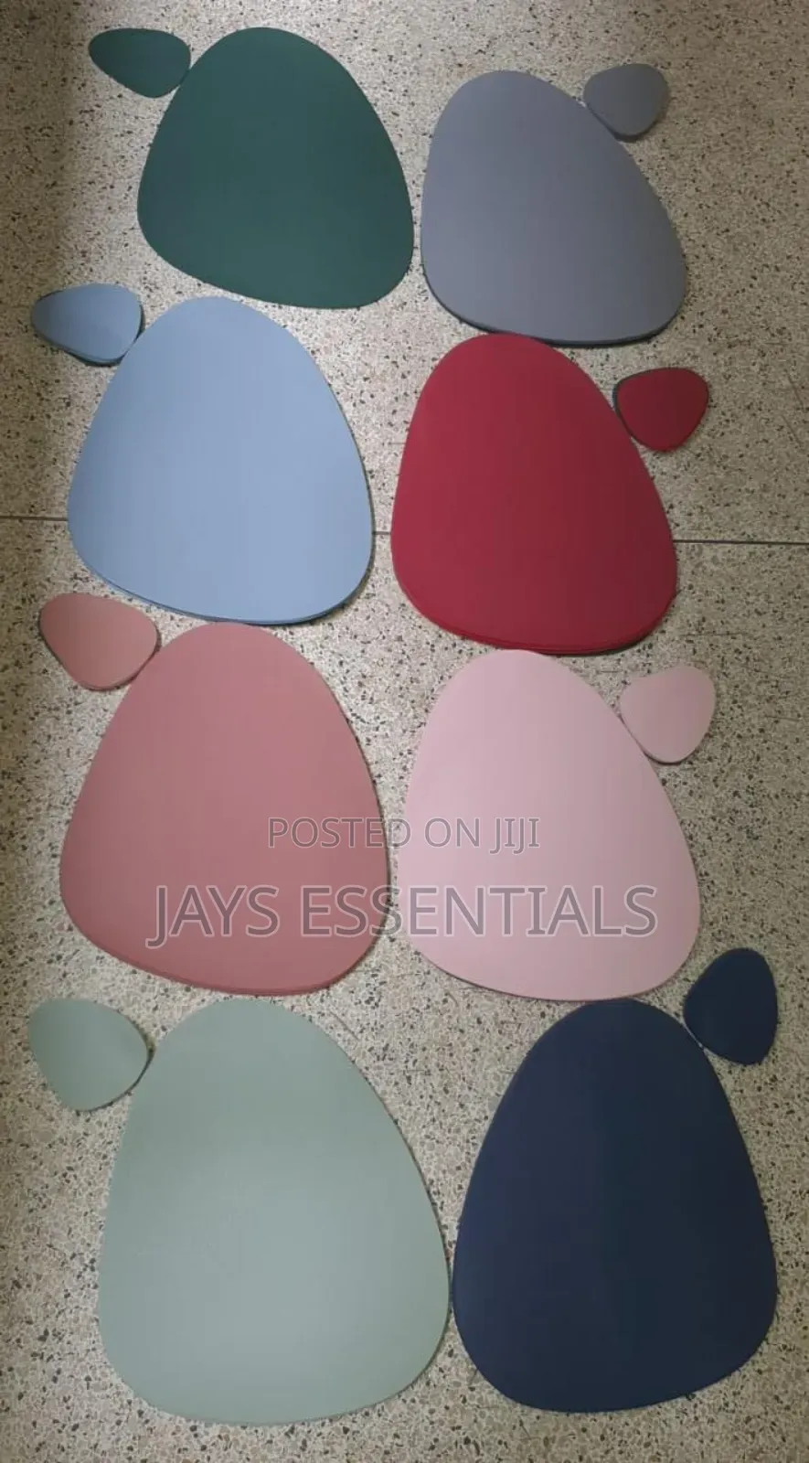 12pc Leather Table Mats Coasters Set