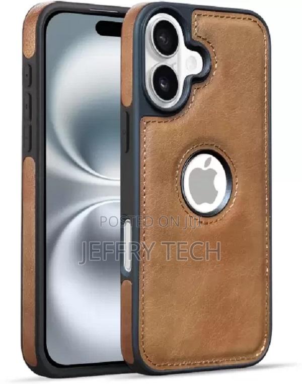 V-Tan Back Cover for iPhone 16 (Brown, Pack Of: 1)