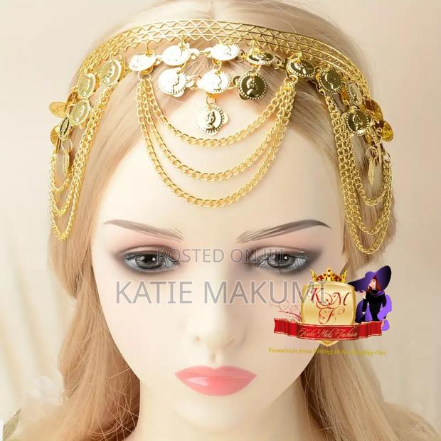 Golden Coin Sequin Tasssel Headband - thumbnail 2