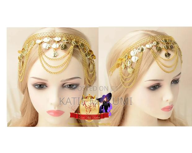 Golden Coin Sequin Tasssel Headband - thumbnail 3