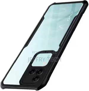 Micvir Back Cover for Vivo V30 Pro 5g (Transparent, Black, S